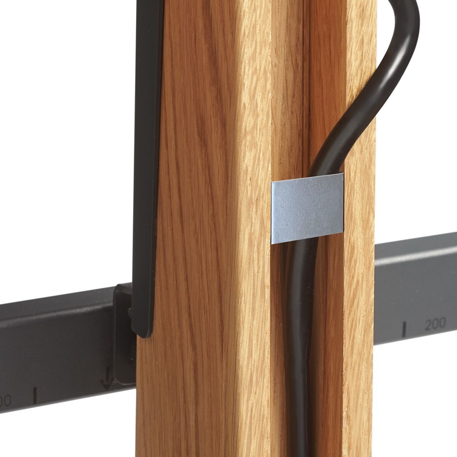 TVS 3695 | tv vloerstandaard | Eikenhoud & staal | 40-77" 2